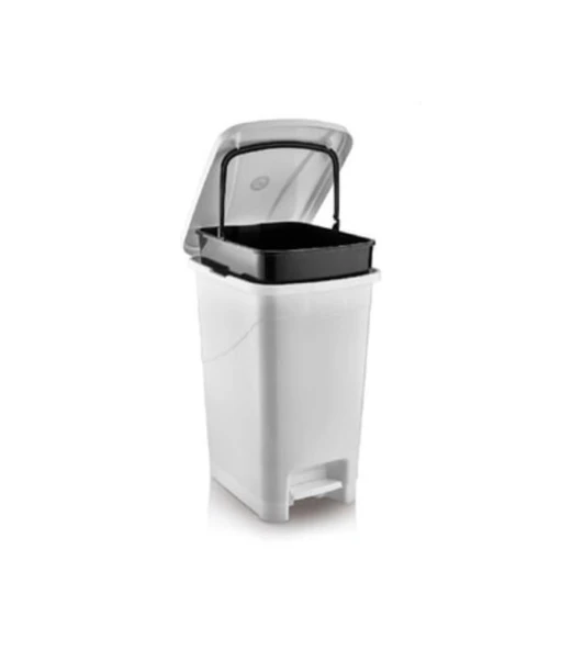 Omnipazar SRL-3029 Slim Pedallı Plastik Çöp Kovası İç Kovalı 25 lt ürün görseli 1