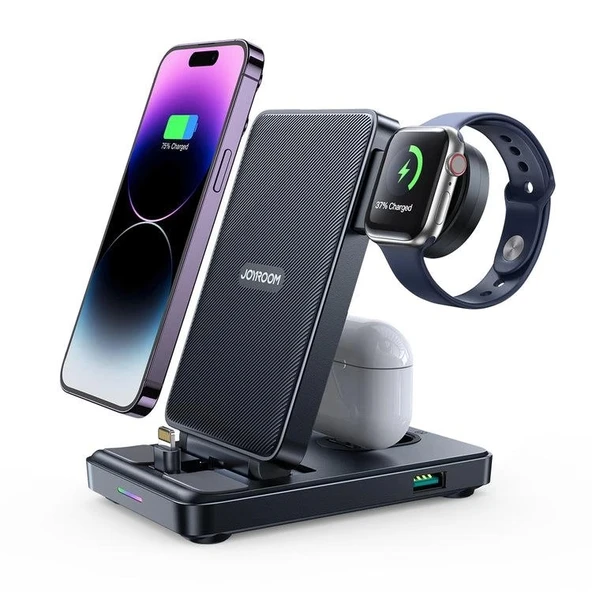 Joyroom 4 in 1 Katlanabilir Şarj İstasyonu Lightning ürün görseli 1