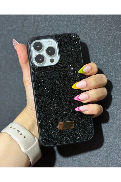 İphone 15 Uyumlu Sw İnce Taşlı Elmas Işıltılı Telefon Kılıfı ürün görseli 1