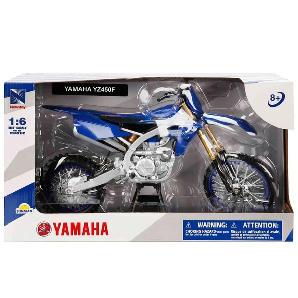 Sunman NewRay 1:6 Yamaha YZ450F Model Motosiklet ürün görseli 1