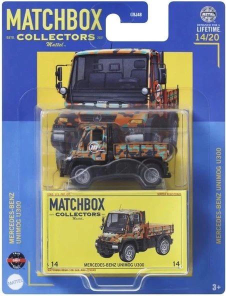 Matchbox Koleksiyon Araçlar GBJ48 - HVW09 Mercedes-Benz Unimog U300 ürün görseli 1