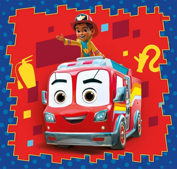 CLEMENTONI 3x48 Super Kolor Firebuds Puzzle 25311 - Resim 4