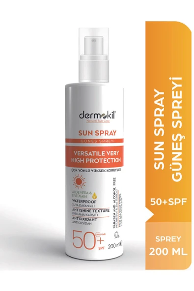 DERMOKİL GÜNEŞ SPREYİ SPF50+ 200ML ürün görseli 1