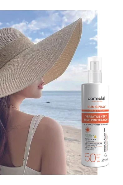 DERMOKİL GÜNEŞ SPREYİ SPF50+ 200ML - Resim 4