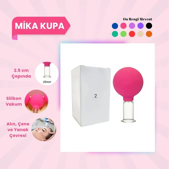 Silikon Vakumlu Mika Yüz Masaj Kupası No:2 Pembe ürün görseli 1