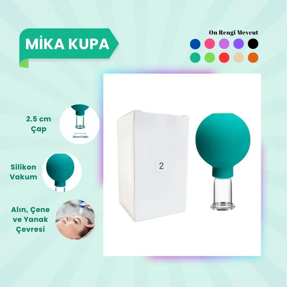 Silikon Vakumlu Mika Yüz Masaj Kupası No:2 Yeşil ürün görseli 1