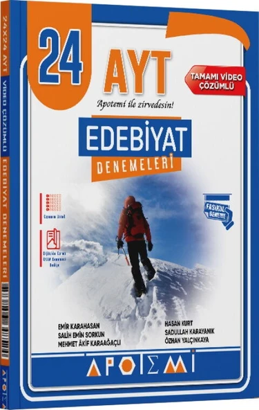 Apotemi Yayınları AYT Edebiyat 24 Çözümlü Deneme ürün görseli 1