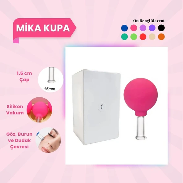 Silikon Vakumlu Mika Yüz Masaj Kupası No:1 Pembe ürün görseli 1