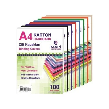 Mapi Cilt Kapağı A-4 100 Adet Şeffaf ürün görseli 1