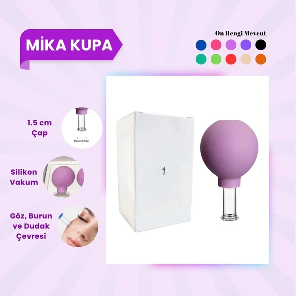 Silikon Vakumlu Mika Yüz Masaj Kupası No:1 Mor ürün görseli 1