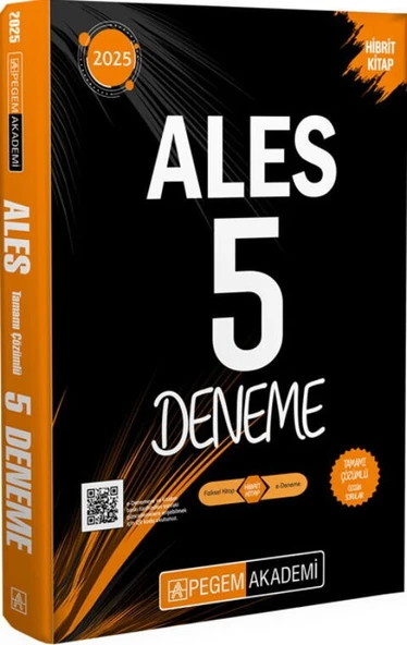 Pegem Yayınları 2025 ALES Tamamı Çözümlü 5 Deneme ürün görseli 1