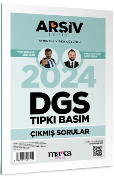 Marka Yayınları 2024 DGS Arşiv Serisi Tıpkı Basım Çıkmış Sorular Tamamı Video Çözümlü ürün görseli 1
