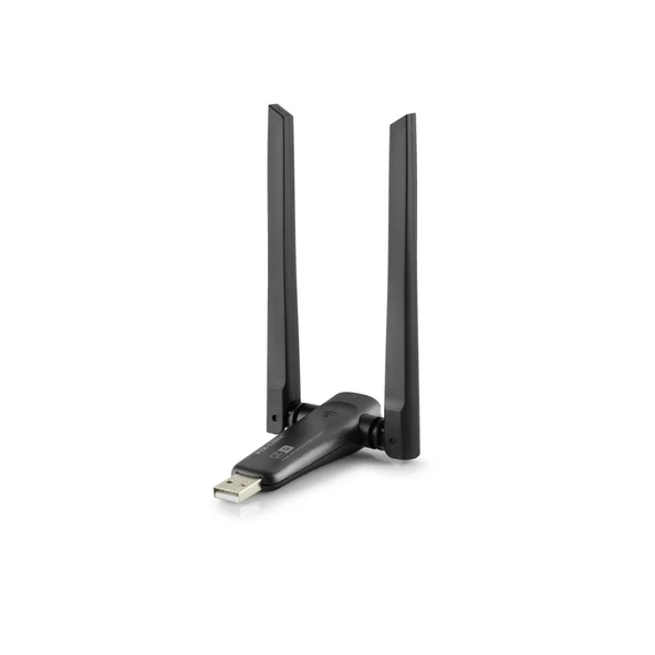 Usb Wıfı Adaptor Ac650 2.4Ghz&5Ghz Rtl8811Cu Wifi5 Siyah UAC23D ürün görseli 1