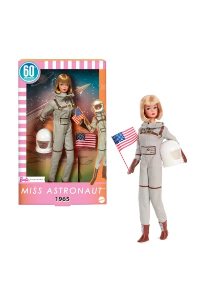 BARBİE MISS ASTRONAUT 60.YIL NOSTALJİK BEBEK JBJ48 ürün görseli 1