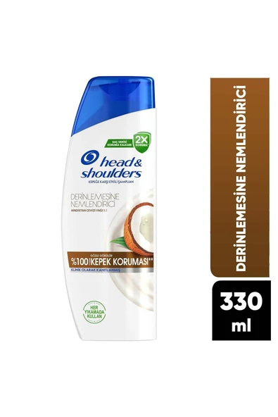 Head & Shoulders  Kepeğe Karşı Etkili Derinlemesine Nemlendirici Hindistan Cevizi Şampuan 330 ml ürün görseli 1