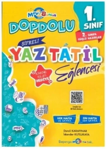 1. Sınıf Şifreli Yaz Tatil Eğlencesi Mavi Boncuk Yayınları ürün görseli 1