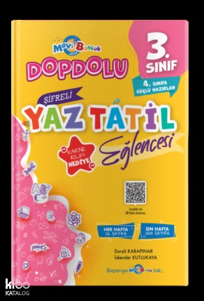 3. Sınıf Şifreli Yaz Tatil Eğlencesi Mavi Boncuk Yayınları ürün görseli 1