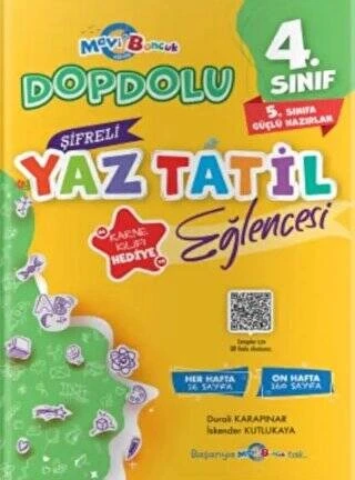 4. Sınıf Şifreli Yaz Tatil Eğlencesi Mavi Boncuk Yayınları ürün görseli 1