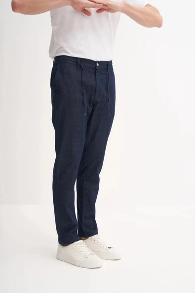 Cazador Jogger Denim Pantolon Beli Bağcıklı Düz Paça 812 ürün görseli 1