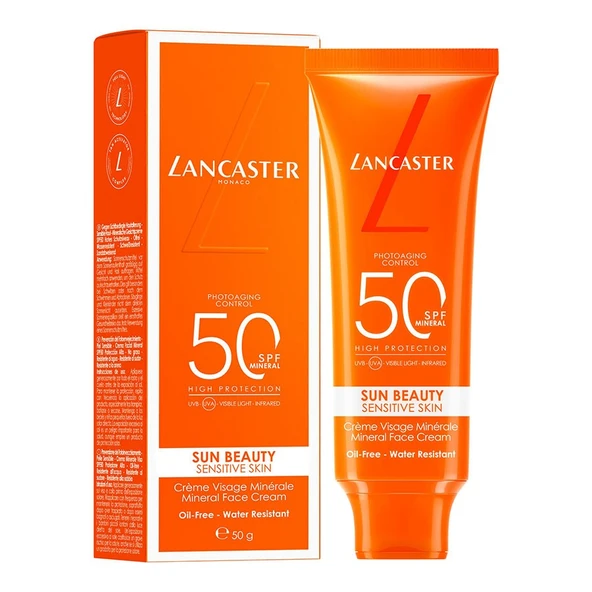 Lancaster Sun Beauty Sensitive Mineral Face Cream SPF50 50 ml ürün görseli 1