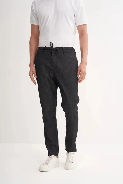Cazador Jogger Denim Pantolon Düz Paça Beli Bağcıklı 811 ürün görseli 1
