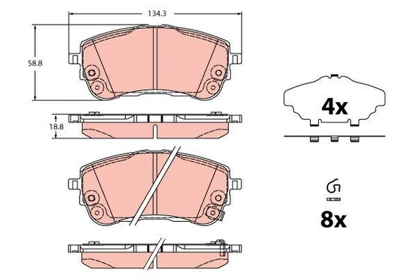 Ön Balata Corolla 2019- / Auris 2019- ürün görseli 1