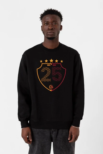 25 Şampiyonluk Shield Siyah Erkek 2ip Sweatshirt ürün görseli 1