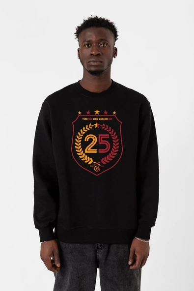 25 Şampiyonluk Yine Biz Siyah Erkek 2ip Sweatshirt ürün görseli 1