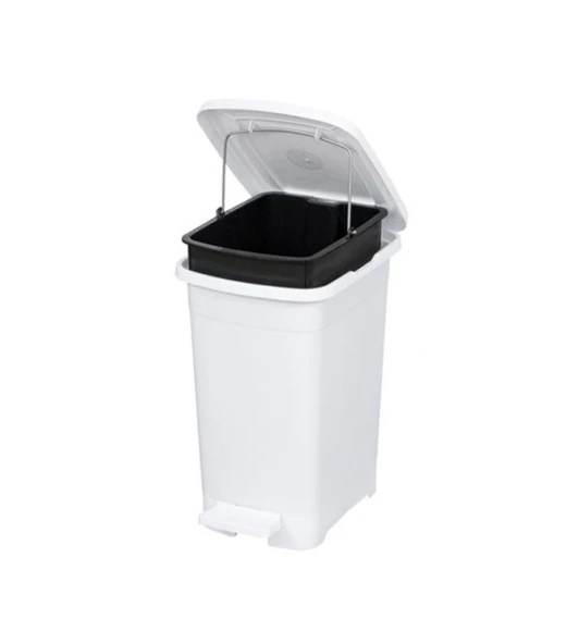 Omnipazar ELF-İ343 Slim Pedallı Plastik Çöp Kovası İç Kovalı 15 lt ürün görseli 1