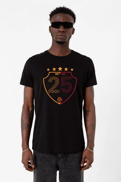 25 Şampiyonluk Shield Siyah Erkek Tshirt ürün görseli 1