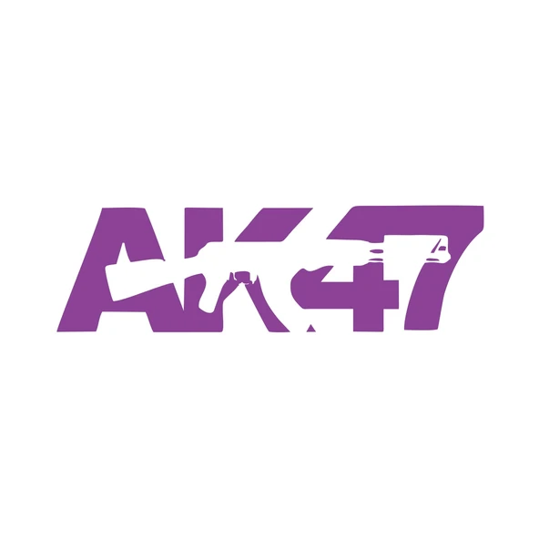 ak47 sticker 17x17 Cm Mor ürün görseli 1