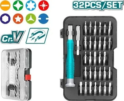 Total Hassas Tornavida Seti 32 Parça / Tht250ps0321 ürün görseli 1
