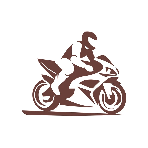 Motorcu Sticker 17x17 Cm Kahverengi ürün görseli 1