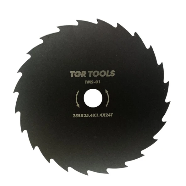 TGR Bilenir Tırpan Bıçağı 255x25.4 - 24T ürün görseli 1