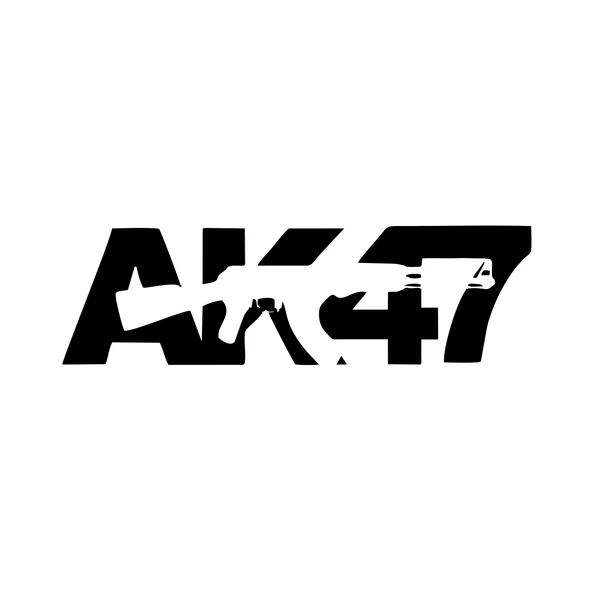 ak47 sticker 17x17 Cm Siyah ürün görseli 1