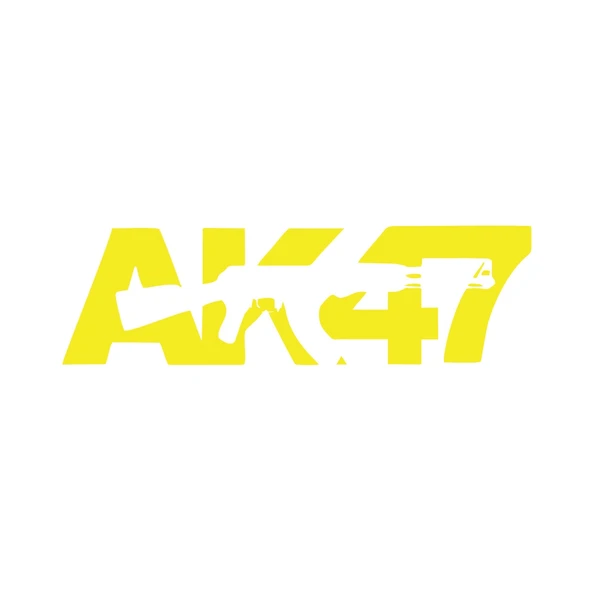 ak47 sticker 17x17 Cm Sarı ürün görseli 1