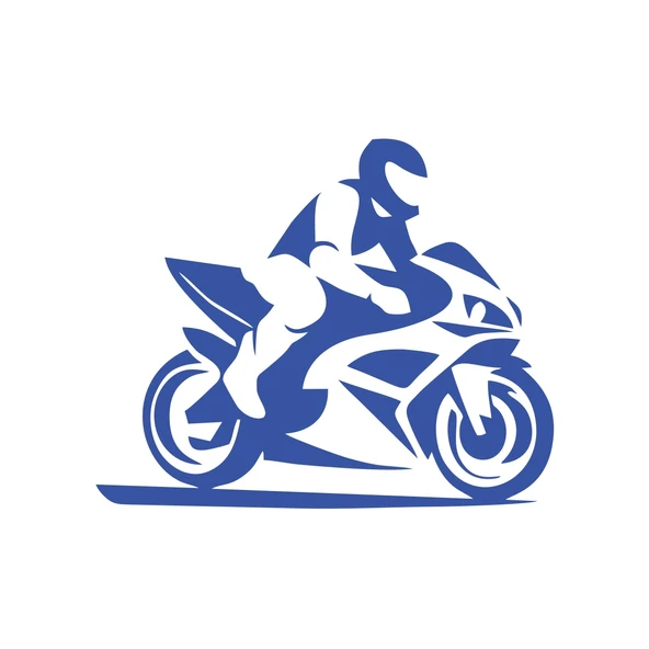 Motorcu Sticker 17x17 Cm Mavi ürün görseli 1