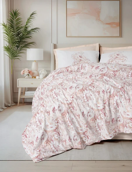 Cotton Box Bohem Tek Kişilik Nevresim Takımı Serava Somon ürün görseli 1