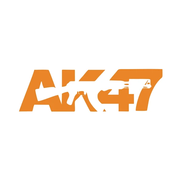 ak47 sticker 17x17 Cm Turuncu ürün görseli 1