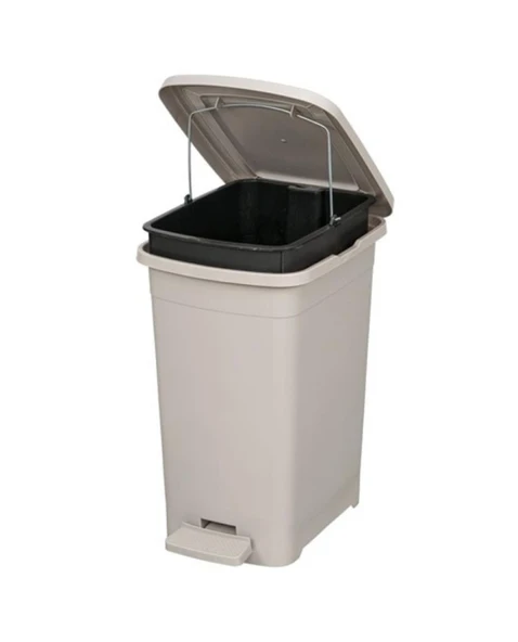 Omnipazar ELF-İ342 Slim Pedallı Plastik Çöp Kovası İç Kovalı 25 lt ürün görseli 1