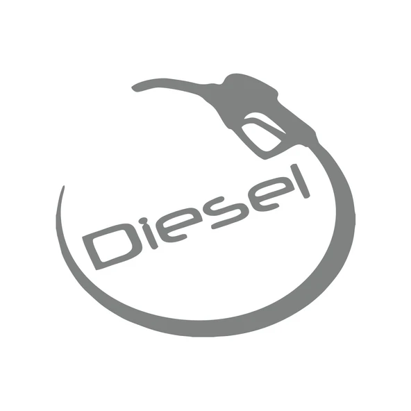 Dizel ve pompa Sticker 17x17 Cm Gri ürün görseli 1