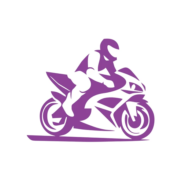 Motorcu Sticker 17x17 Cm Mor ürün görseli 1