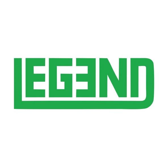 Legend Efsane Sticker 17x17 Cm Yeşil ürün görseli 1