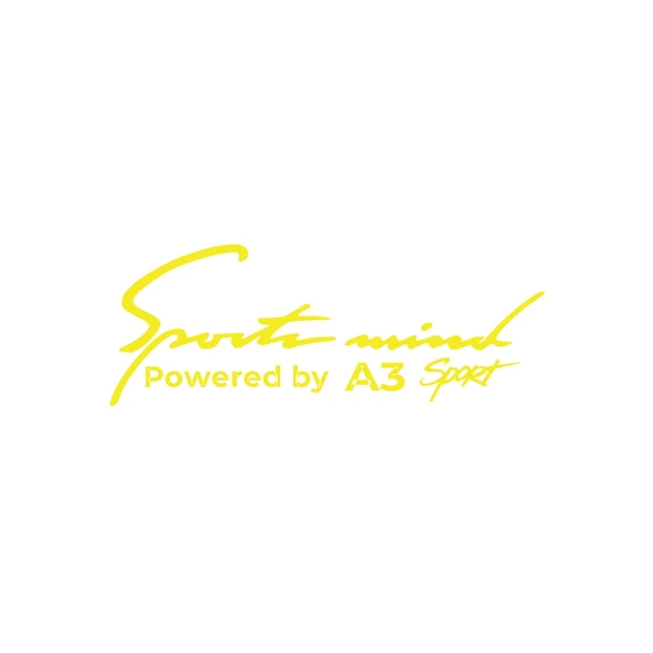 Sports Mind Audi A3 Sports Sticker 17x17 Cm Sarı ürün görseli 1
