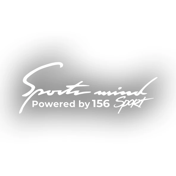 Sports Mind Alfa Romeo 156 Sports Sticker 17x17 Cm Beyaz ürün görseli 1