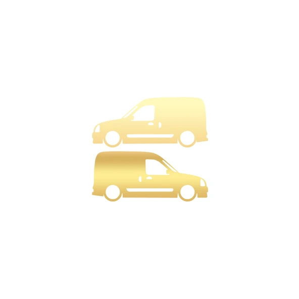 Basık Renault Kangoo Sticker 17x17 Cm Gold ürün görseli 1