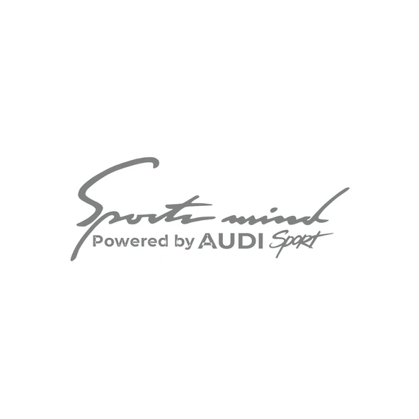 Sports Mind Audi Sports Sticker 17x17 Cm Gri ürün görseli 1