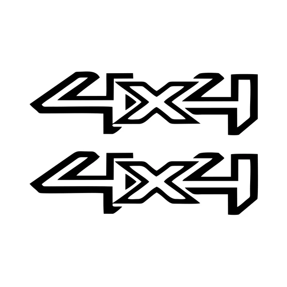 4x4 Sticker 2 Adet 17x17 Cm Siyah ürün görseli 1