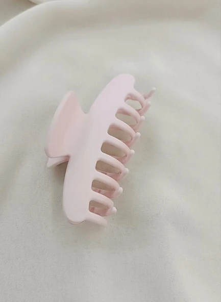 Toka Saç Aksesuarı 9 cm İthal Ürün Mandal Saç Tokası Renk Açık Pembe ürün görseli 1