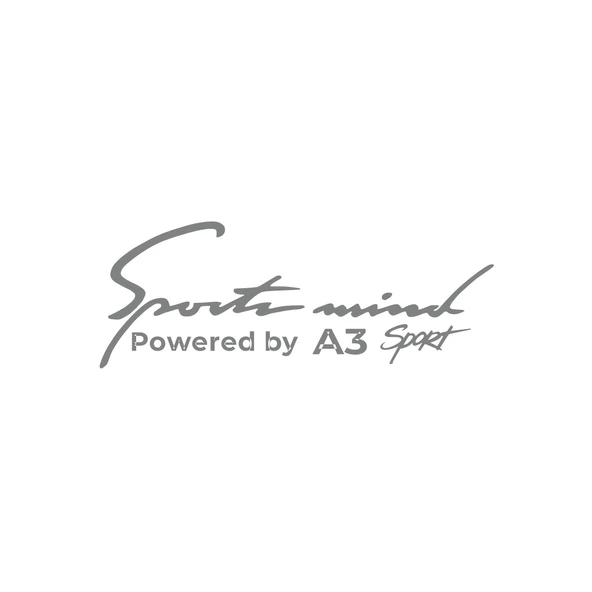 Sports Mind Audi A3 Sports Sticker 17x17 Cm Gri ürün görseli 1